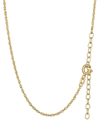 Obrázek produktu pro Nastavitelný řetízek z kordelky, délka 45 + 5 cm, stříbro 925, pozlacené, šířka 1,45 mm, náhrdelník