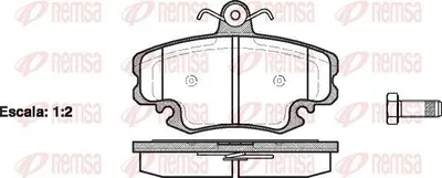 Produktbild von REMSA Bremsbeläge Satz Vorne Bremsklötze für RENAULT TWINGO II (CN0) 0141.20