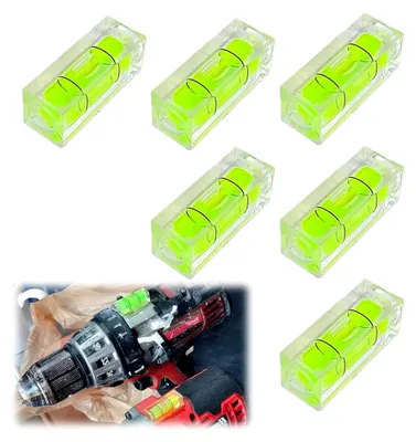 Produktbild von Mini-Wasserwaage, 6 Stück, Grün, 15 x 15 x 40 mm