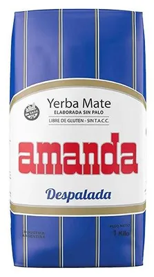 Obrázek produktu pro Amanda Despalada Sin Palo 1kg – Klasická Argentinská Yerba Mate bez Větviček