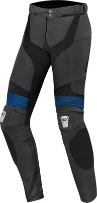 Obrázek produktu pro Berik Flexius motocyklové kožené kalhoty, černé/modré, 56