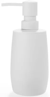 Immagine prodotto di Distributore di sapone bianco in ABS, ricaricabile, capacità 300 ml, per bagno e cucina
