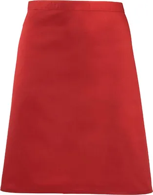 Produktbild von Premier Workwear PR151 | Bistroschürze - 70 x 50 cm - Hauswäsche: bis 60 °C - Farbe: Red (ca. Pantone 200) - Größe: 70 x 50 cm