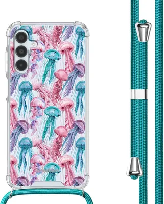 Obrázok produktu pre imoshion Designové puzdro so šnúrou pre Samsung Galaxy A15 (5G/4G) - Medúza Akvarel