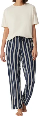 Produktbild von Schiesser Night & Home Schlafanzug Set aus Kurzarm-Shirt und langer Hose, Optimaler Tragekomfort , In herrlich softer, elastischer Single-Jersey-Qualität
