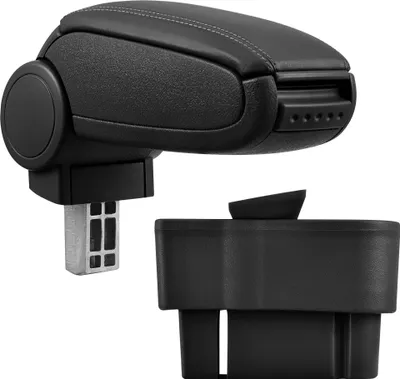 Immagine prodotto di [Bracciolo centrale, perfetto per Opel Corsa D dal 2006 - bracciolo con vano portaoggetti - imbottito -  - nero