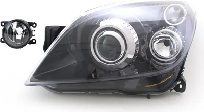 Obrázek produktu pro Světlomety vhodné pro Opel Astra H (od 03/2004) – Xenon D2S, H7, mlhovky. Čísla dílů: 1216663, 1216565, 8200074008, 6202E1, 00006202E1, 6710027, 000062063. Johns