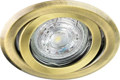 Produktbild von Reflektor sufitowy wpuszczany Reflektor sufitowy wpuszczany DAIRA BRASS IP20 okrągły mosiądz EDO777302 EDO