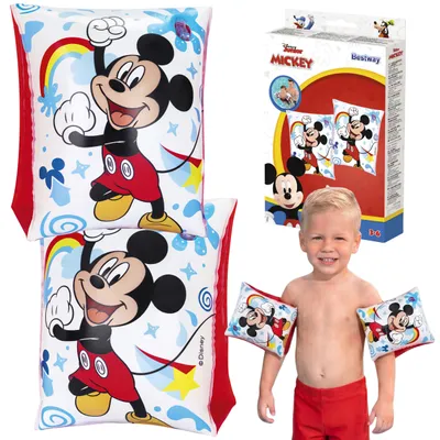 Produktbild von DISNEY Mickey Mouse aufblasbare Schwimmflügel, Schwimmhilfen für Kinder, 23 × 15 cm