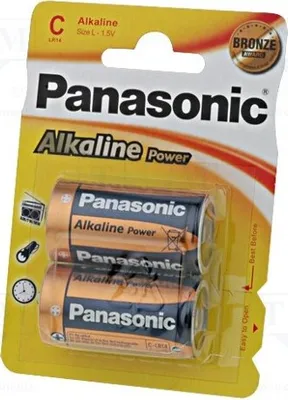 Immagine prodotto di 1 x Batterie: alcaline. Numero di batterie: 2. BRONZE, 1,5V, ricaricabili: no. Tipo di batteria: C