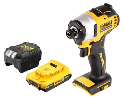Produktbild von DeWalt DCF 809 D1 Akku Schlagschrauber 18 V 190 Nm 1/4" Brushless + 1x Akku 2,0 Ah + Ladegerät