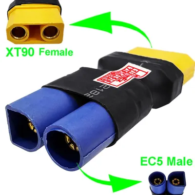 Produktbild von XT90 Female auf EC5 Male Adapterkabel 90A RC Lipo Connector
