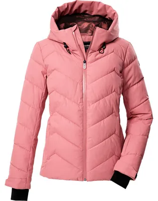 Image de Veste de ski femme killtec KSW 31, modèle matelassé, couleur rose, taille 50