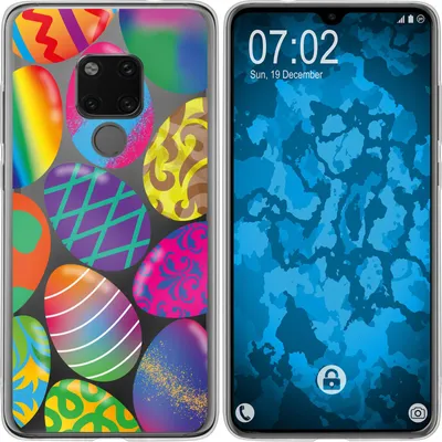 Produktbild von PhoneNatic Case kompatibel mit Huawei Mate 20 Silikon-Hülle Ostern M3