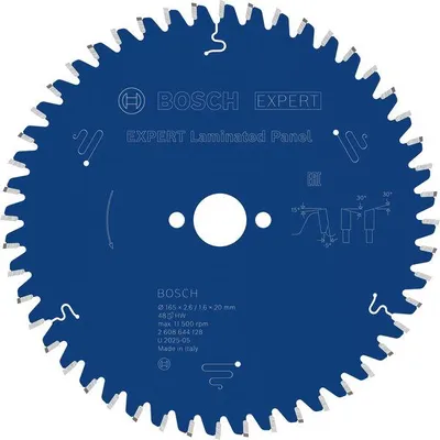 Produktbild von EXPERT Laminated Panel Kreissägeblatt, 165x2,6/1,6x20 mm, Z48