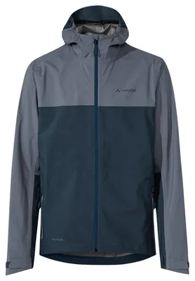Produktbild von VAUDE Moab Regenjacke Herren – Wasserdicht, Winddicht & Atmungsaktiv, Fahrrad Regenjacke mit 2,5-Lagen Membran, Fahrradjacke mit Unterarmventilation, heron,S
