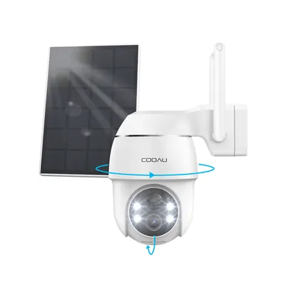 Produktbild von COOAU 2MP PTZ 2,4GHz WLAN IP-Überwachungskamera Aussen mit PIR-Sensor,Alarm und App -Benachrichtigung, Vollfarb-Nachtsicht, Ereignisprotokollierung
