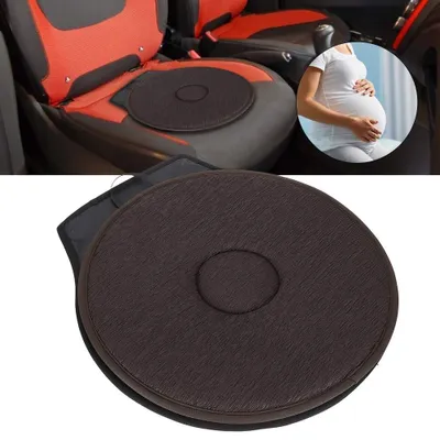 Immagine prodotto di Omgoods - Cuscino per la schiena girevole a 360° - Cuscino portatile per l'auto - Protezione antiscivolo - Confortevole e traspirante - Adatto a donne in gravidanza e anziani