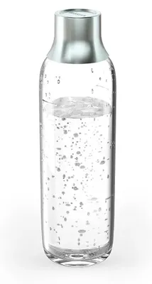 Produktbild von Brita 1046733, Karbonisiererflasche, Grau, Transparent, Glas, Edelstahl, 1 l, sodaTRIO, sodaTRIO pro, 2 Stück(e)