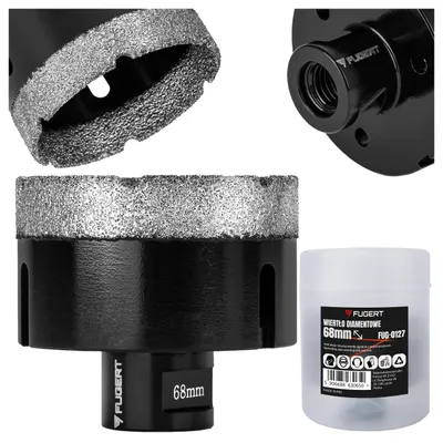 Zdjęcie produktu dla Otwornica Diamentowa Do Gresu Wiertło Diamentowe Frez Koronka M14 68Mm