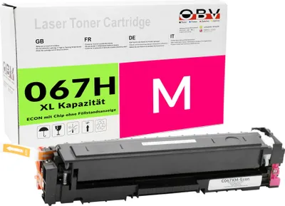 Produktbild von Kompatibler Toner für i-SENSYS MF 657 Cdw LBP-633 Cdw als Ersatz für Canon 067H Magenta - ca. 2350 Seiten - C067XM-Econ
