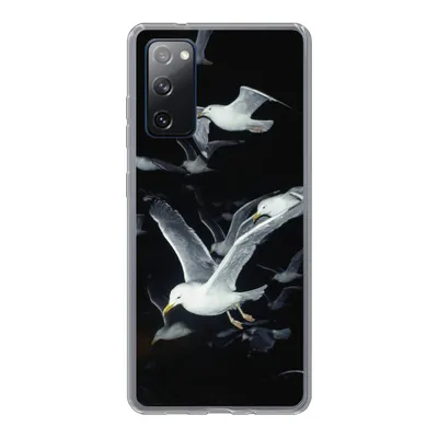 Produktbild von MuchoWow® Handyhülle Schutzhülle Hülle für Samsung Galaxy S20 FE Vogel - Schwarz - Schwarm Silikon Softcase Handy Hülle - Abdeckung