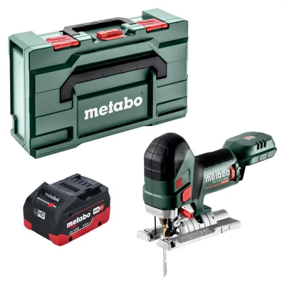 Image de Scie sauteuse sans fil Metabo STA 18 LTX 150 BL 18 V 150 mm sans balais + 1 batterie LiHD 5,5 Ah + Metabox - sans chargeur