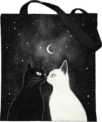 Image de Sac en tissu à motif de chats à pois avec fermeture éclair - Joli sac en tissu - Sac en tissu pour femme - Sac en tissu avec fermeture éclair - Sac en jute à motif de chats