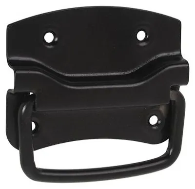Produktbild von Uchwyt skrzyni 85x68 mm schwarz Metallgriff für Transportkisten