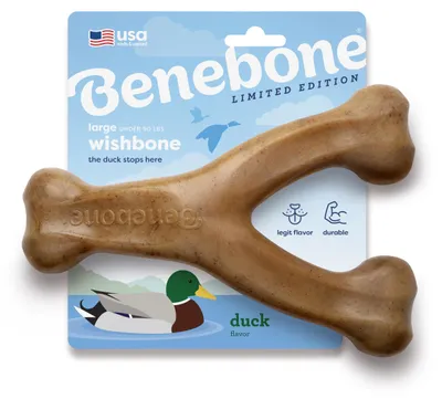 Produktbild von Benebone Wishbone Kauspielzeug für Hunde – Robust für Starke Kauer, Geschmack: E