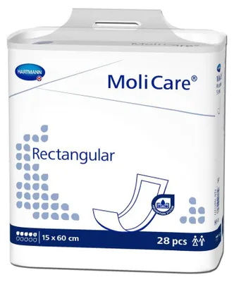 Obrázok produktu pre Hartmann MoliCare® Obdĺžnikový vankúšik, 5 kvapiek | balenie (28 kusov)