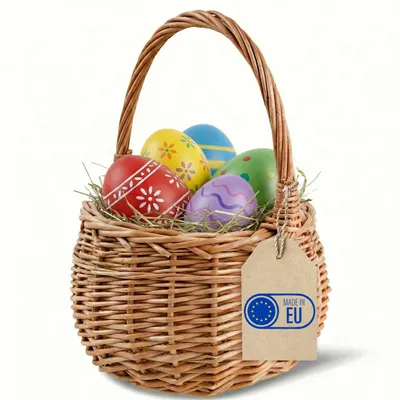 Productafbeelding van Creative Home Paasmandje, Klein 16 x 16 x 20 cm, Natuurlijke kleur