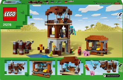 Produktbild von LEGO Minecraft Ein Verwüster am Plünderer-Außenposten - Spielzeug mit beweglichen Figuren - Kreative Gaming-Deko - Geschenk für Gamer - Spielset für Jungen und Mädchen ab 8 Jahren - 21278