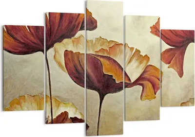 Produktbild von Bild auf Leinwand - Leinwandbild - Mohn Blume Wiese - 150x100cm - Wand Bild - Wanddeko - Leinwanddruck - Bilder - Kunstdruck - Wanddekoration - Leinwand bilder - Wandkunst - EA150x100-3760