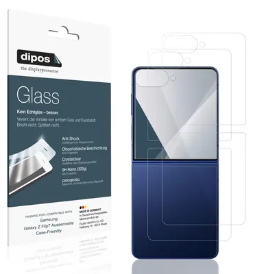 Image de 2x Protection écran pour Samsung Galaxy Z Flip7 Face extérieure Case-Friendly Verre souple Film Protecteur 9H dipos (1x écran extérieur + 1x face arrière)