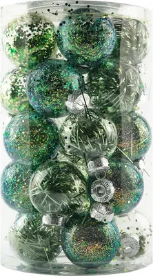 Produktbild von DECOLED Deko-Set, Ø 7 cm, dunkelgrün