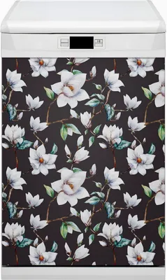 Produktbild von Abwaschbar 45x80 cm Geschirrspüle Magnetmatte Küche Dekorative - Bemalten Blumen