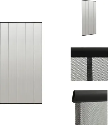 Immagine prodotto di vidaXL Zanzariera per porte 5 pezzi tenda a rete nera 120x240 cm - zanzariera