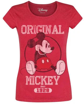 Produktbild von Mickey Mouse T-Shirt Damen Original rot meliert S