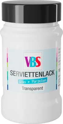 Produktbild von VBS Serviettenlack "Glas und Porzellan", 100 ml