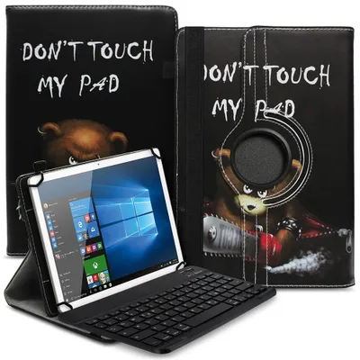 Produktbild von Tasche für Samsung Galaxy Tab S11 S10 S9 S8 Tastatur Hülle Schutzhülle BluetoothFarbe Uni 360 Taschen:Motiv 8
