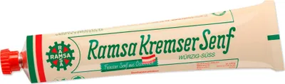 Produktbild von Ramsa Kremser Senf 100g - Cremige Konsistenz - Süß-milder Geschmack - Helle und dunkle Senfkörner von Ramsa Wolf