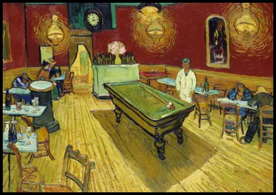 Zdjęcie produktu dla Plakat 100x70cm The Night Café, Van Gogh Vintage do Salonu