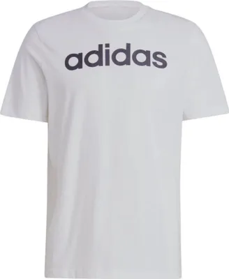 Produktbild von adidas Essentials Single Jersey Linear Logo Ricamato Tee M IC9276 Pullunder adidas Größe: S,