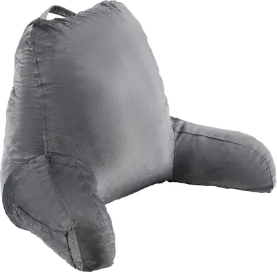 Image de SucceBuy Coussin de lecture Grand coussin dorsal Lavable Mousse à mémoire de forme Gris