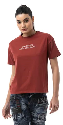 Produktbild von WT390 Damen T‑Shirt – Relaxed Fit, Logo Print