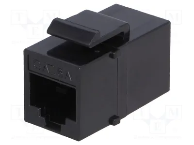Zdjęcie produktu dla 1 x gniazdo połączeniowe, osłona, złącze trapezowe, kąt: 6 stopni, liczba pinów: 8, system: 8p8c NK4014, złącze RJ