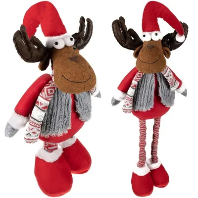 Image de Renne de Noël Télescopique 55–80 cm Figurine Décoration de Noël
