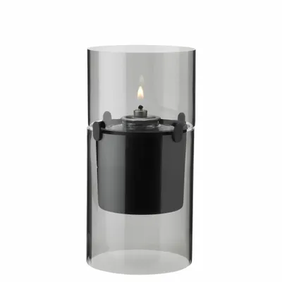 Produktbild von Stelton Windlicht Lucie Smoke, für Ölkerzen, Borosilikatglas, Rauchgrau, 17.5 cm, 497