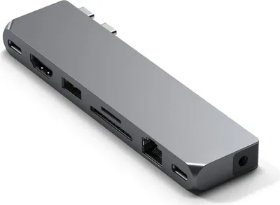 Produktbild von Satechi ST-UCPHMXM Stacja dokująca do laptopa i replikator portów 2 x USB 3.2 Gen 2 (3.1 Gen 2) Type-C Szary
